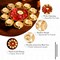 Urli Bowl Brass Finished Diya Shape Flower Decorative Urli Bowl for Floating Flowers Tea Light Candles Home Office Table Decor Diwali Decoration Indian Showpiece Items (10 Diyas)